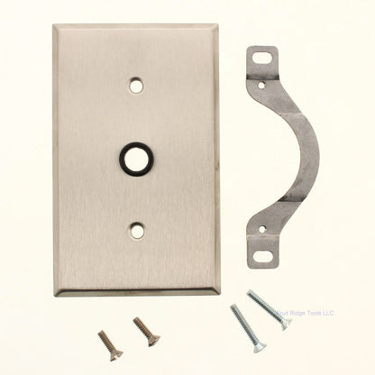 GE 93181 Stainless Steel Type 302 1-Gang Bushing Telephone Device Strap Mount
