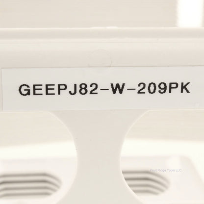 GE PJ82-W White Unbreakable Large 2-Gang Duplex Outlet Wallplate Covers 209-Pack