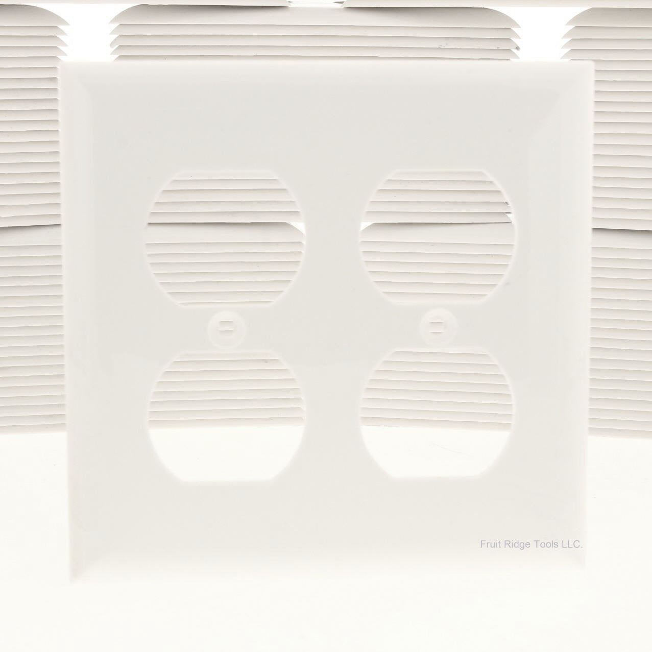 GE PJ82-W White Unbreakable Large 2-Gang Duplex Outlet Wallplate Covers 209-Pack