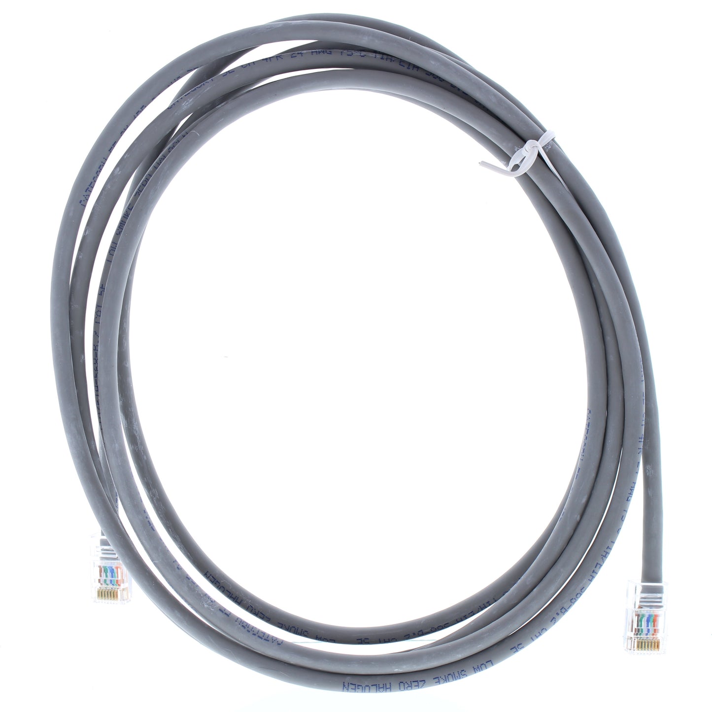 Category 5e 3M Gray Patch Cord Cable Low Smoke Zero Halogen 4PR 24 AWG TIA/EIA