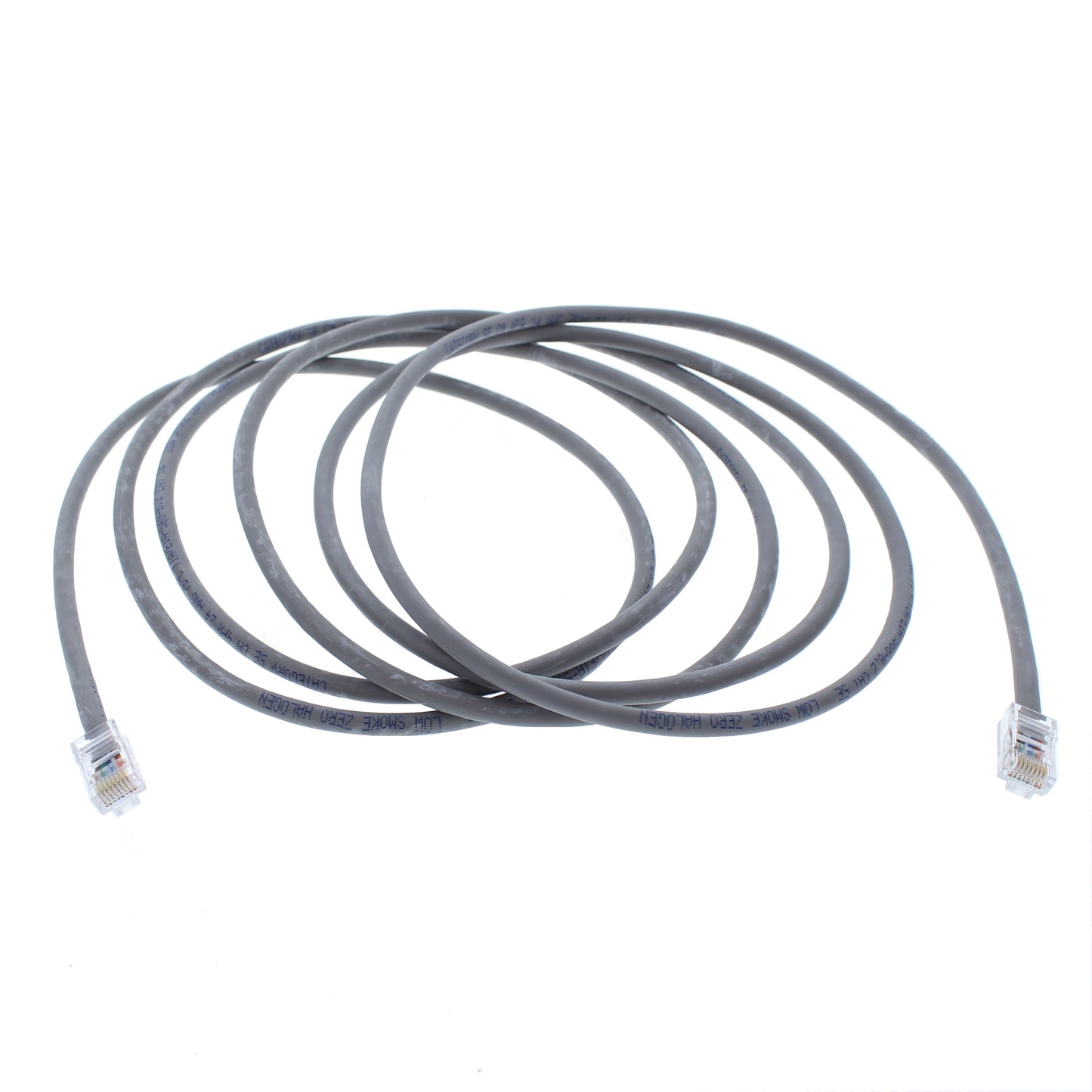 Category 5e 3M Gray Patch Cord Cable Low Smoke Zero Halogen 4PR 24 AWG TIA/EIA
