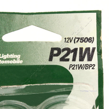 General Electric P21W White Automotive Lighting Replacement Tail Light Bulbs