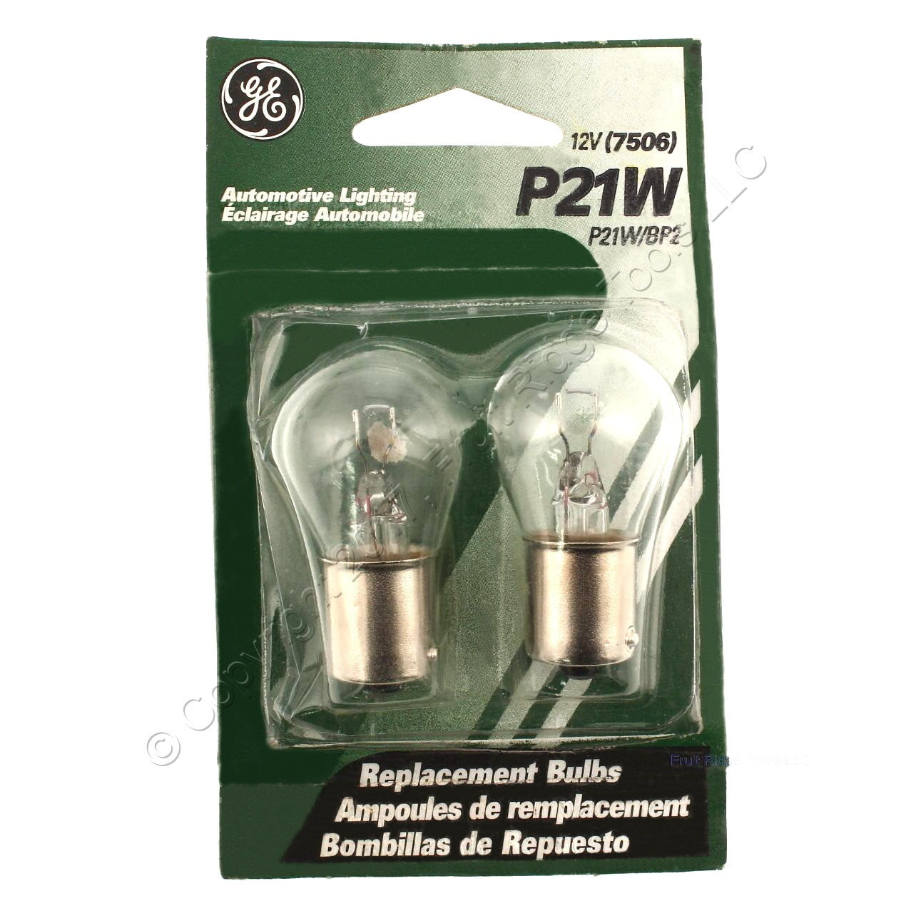 General Electric P21W White Automotive Lighting Replacement Tail Light Bulbs
