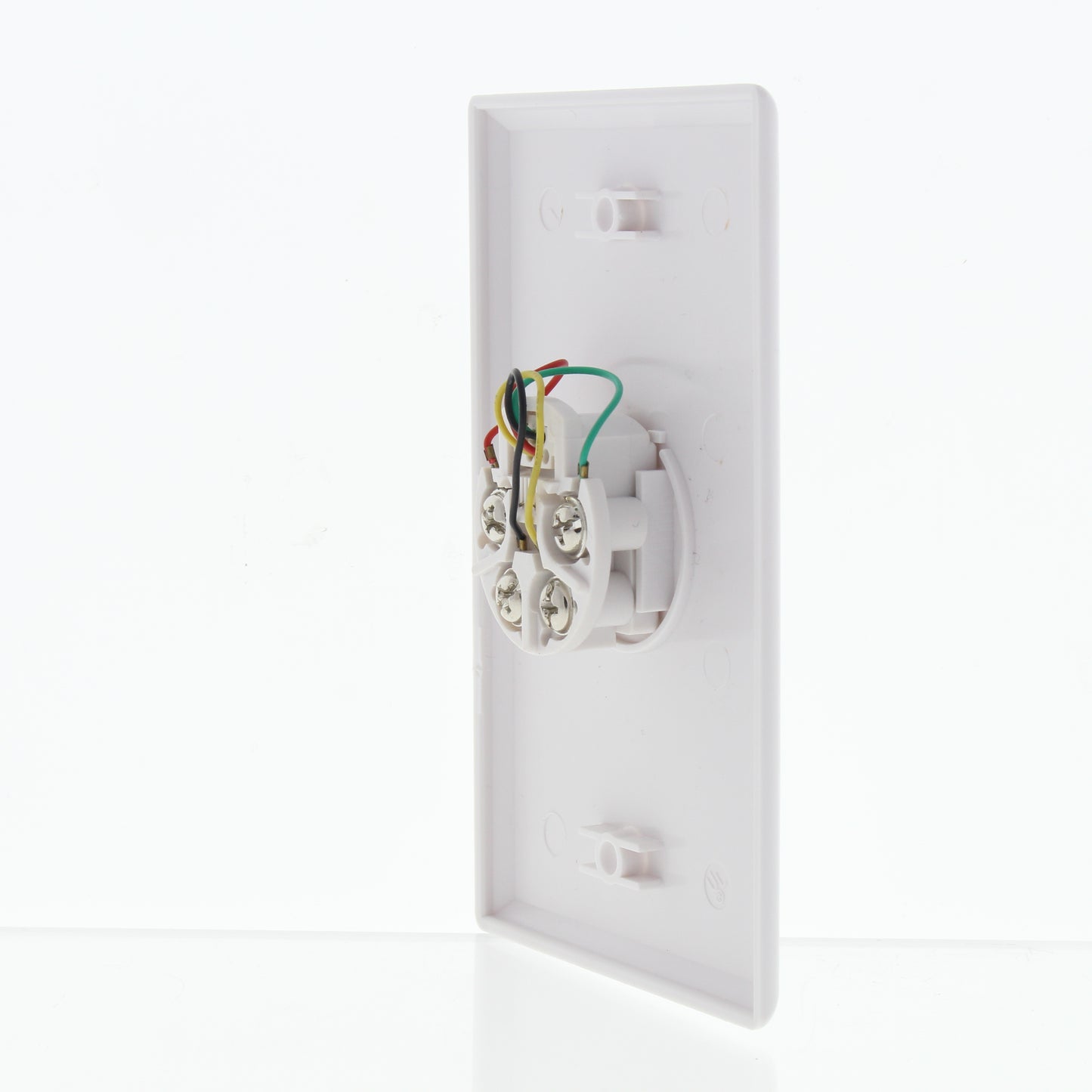 General Electric TL26197 White 4-Wire Jack Telephone Wallplate Cover