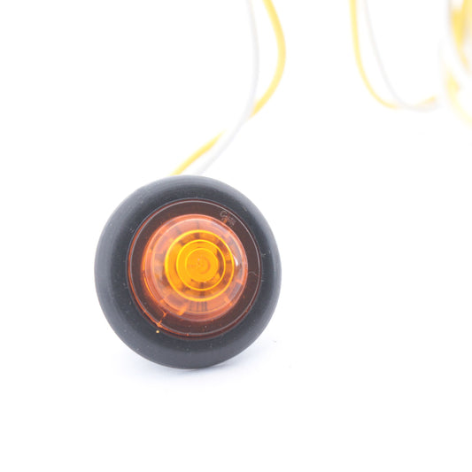 Grote 01-4933-73 Yellow MicroNova 3/4" Round LED Marker Clearance Light +Grommet