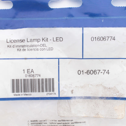 Grote 01-6067-74 Gray Housing License Plate Lamp Kit Light Kit LED Bulb