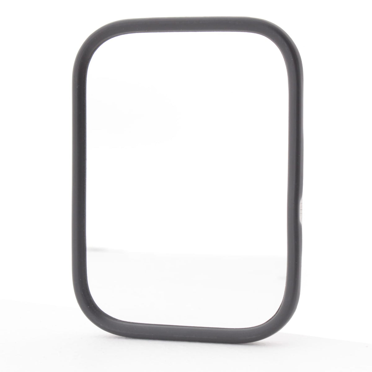 Grote 12073-5 Black Rolled-Rim Stainless Steel Mirror 7.5" x 5.5" w/ Ball Swivel