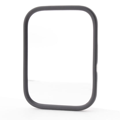 Grote 12073-5 Black Rolled-Rim Stainless Steel Mirror 7.5" x 5.5" w/ Ball Swivel