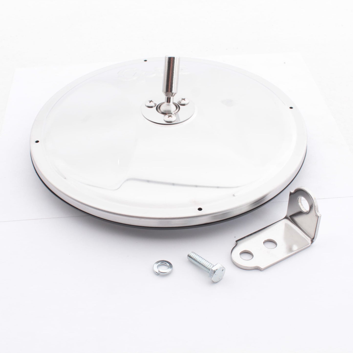 Grote 12293 Stainless Steel 8" Round Convex Mirror w/ Center-Mount Ball-Stud