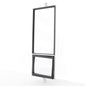 Grote 16043 White Stainless Steel 16" x 7" Split-Focus West Coast Mirror T-Bolt