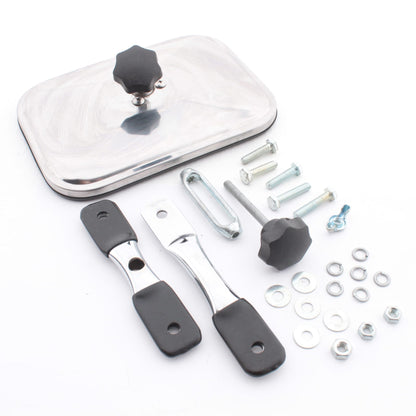 Grote 28083-5 Stainless Steel Trailer Haul Fender-Mount Mirror w/ Chrome Arms