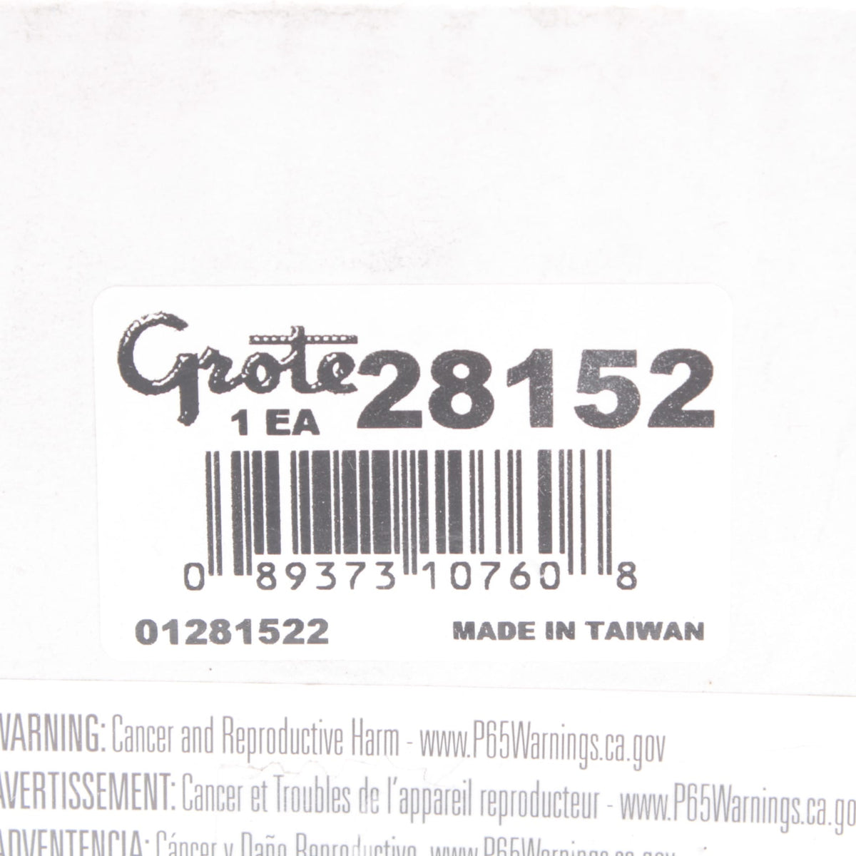 Grote 28152 Black 5" Round Clamp-On Spot Mirror With L- Bracket