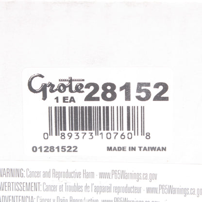Grote 28152 Black 5" Round Clamp-On Spot Mirror With L- Bracket