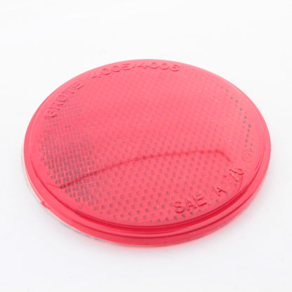 Grote 40062-3 Red 3" Sealed Round Adhesive Stick-On Acrylic Reflector