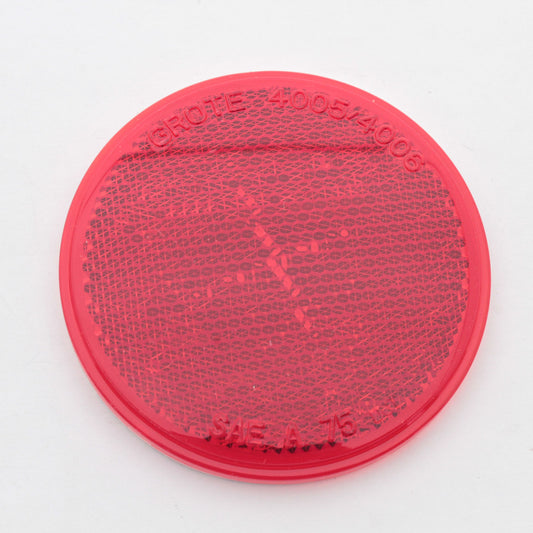 Grote 40062 Red Sealed 3" Round Stick On Reflector