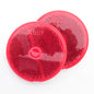 Grote 40072-5 Red 2-1/2" Round Stick-On Adhesive Reflectors 2-Pack