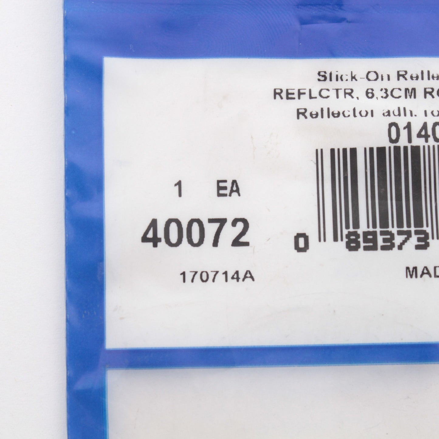 Grote 40072 Red 2-1/2" Round Stick On Reflector