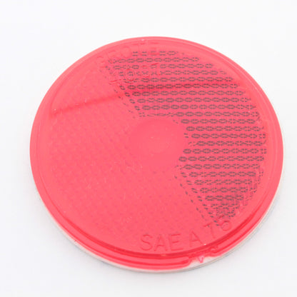 Grote 40072 Red 2-1/2" Round Stick On Reflector
