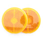 Grote 40073-5 Yellow Amber 2-1/2" Round Stick-On Reflector Pair Pack