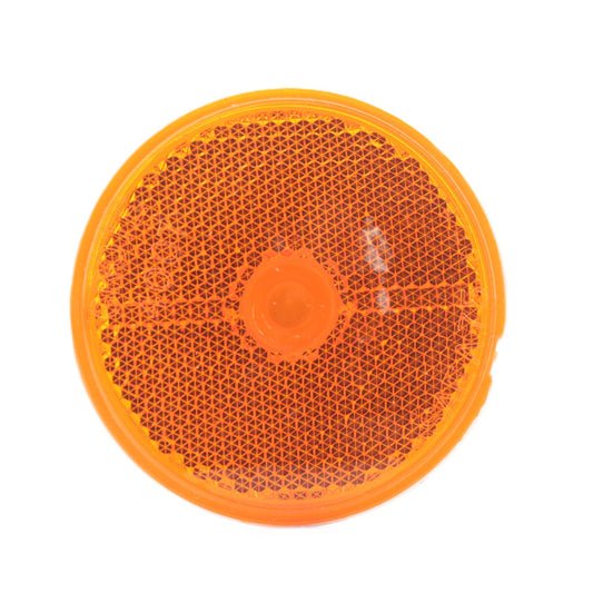 Grote 40073 Yellow Amber 2-1/2" Round Stick On Reflector