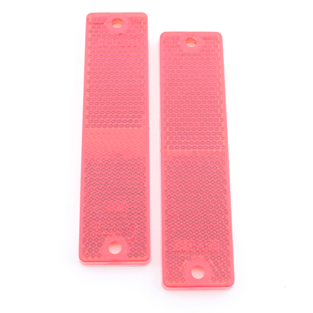 Grote 40132-5 Red 4-7/16" x 1-3/16" Mini Stick-On Rectangular Reflectors 2-Pack