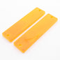 Grote 40133-5 Yellow Amber 16" Mini Stick-On Rectangular Reflectors Pair Pack