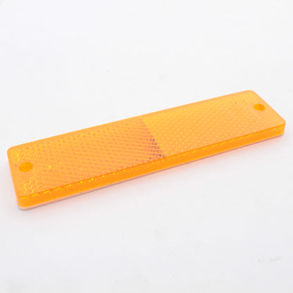 Grote 40133 Amber Mini StickOn Screw Mount Rectangular Reflector 4-7/16 x 1-3/16