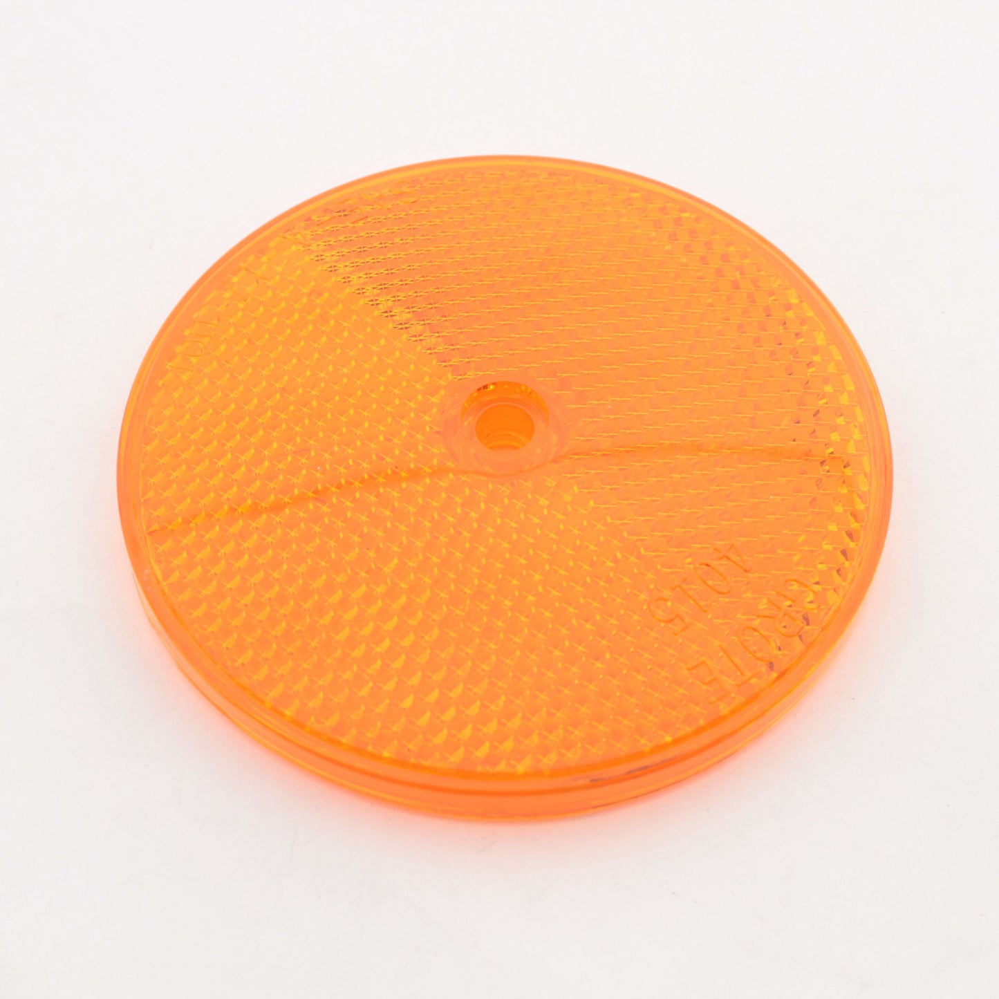 Grote 40153 Yellow Amber 3-1/2" Round Sealed Center-Mount Reflector
