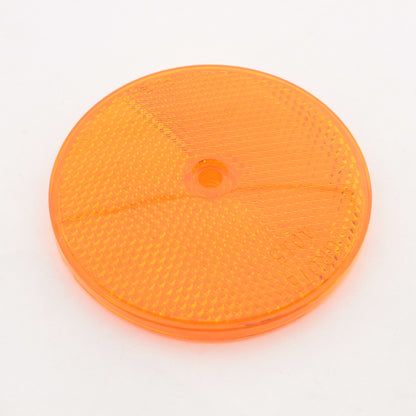 Grote 40153 Yellow Amber 3-1/2" Round Sealed Center-Mount Reflector