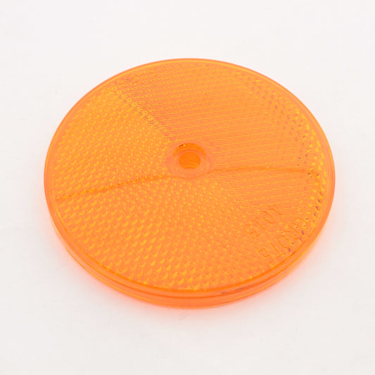 Grote 40153 Yellow Amber 3-1/2" Round Sealed Center-Mount Reflector