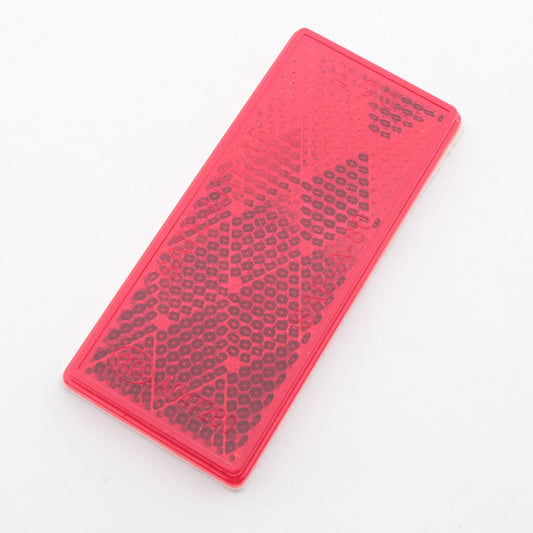 Grote 40302 Red 3-1/4" x 1-7/16" Stick On Rectangular Reflector