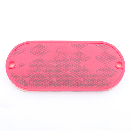 Grote 41032 Red Stick-On Adhesive Oval Reflector 4-3/8" x 1-7/8"
