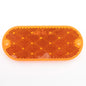 Grote 41033 Yellow Amber Oval Acrylic Reflector Stick-On Adhesive 4-3/8" x1-7/8"