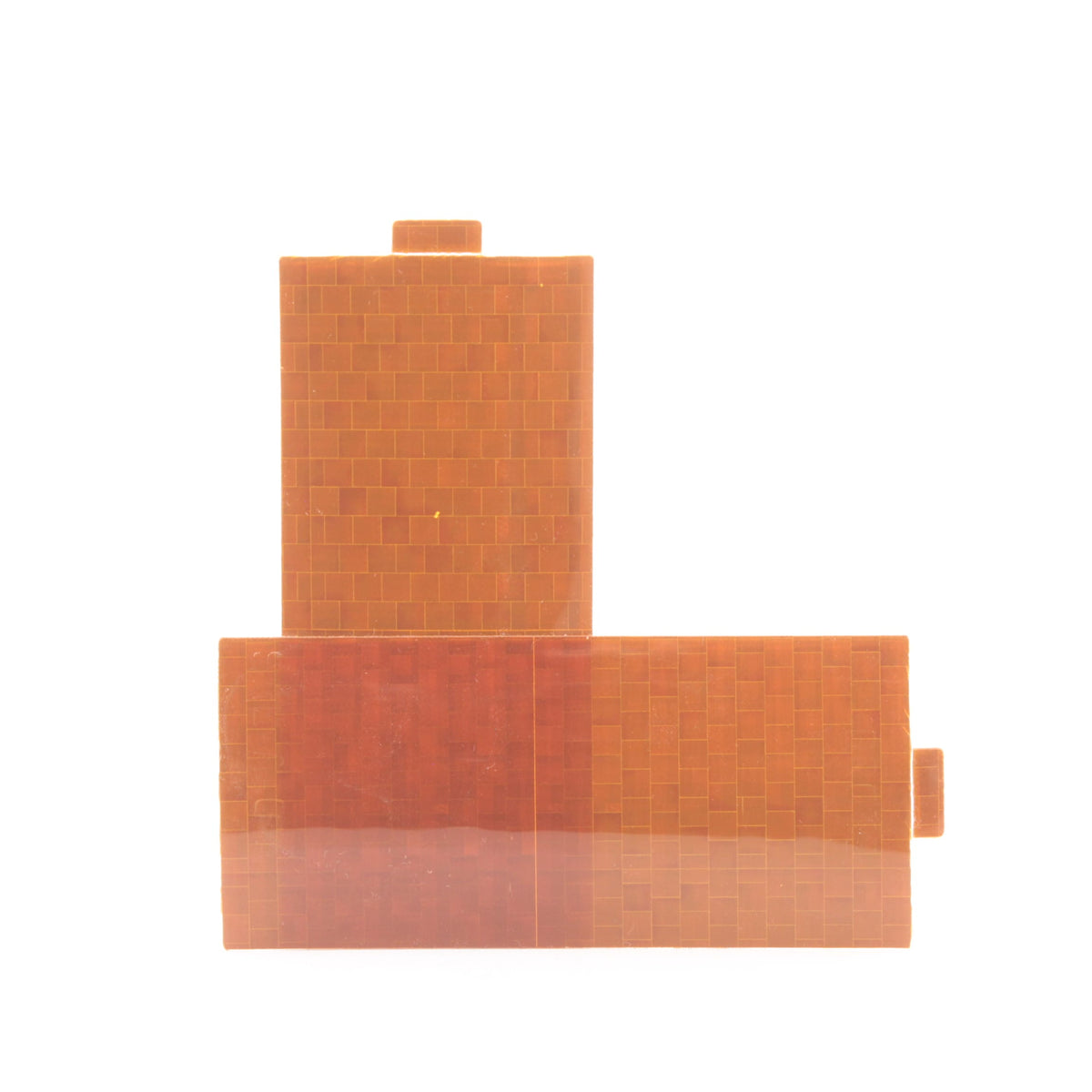 Grote 411535 Yellow Amber Stick-On 4-1/4" x 1" Rectangular Reflector 2-Pack