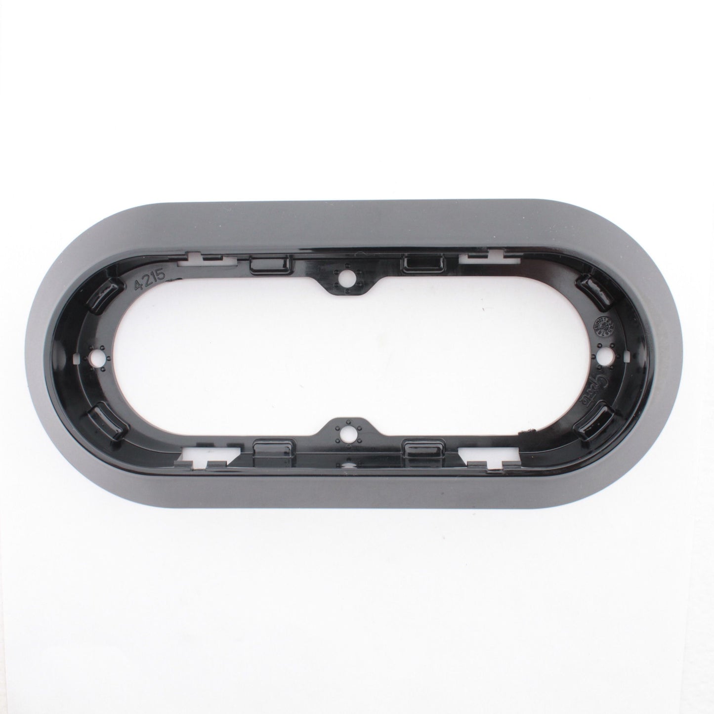 Grote 42152 Black Surface Mount Snap-in Flange for 6" Oval Lamps