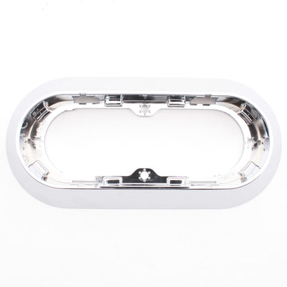 Grote 42153 Chrome ABS Surface Mount Snap-In Flange for 6" Oval Lamps