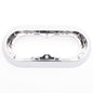 Grote 42153 Chrome ABS Surface Mount Snap-In Flange for 6" Oval Lamps