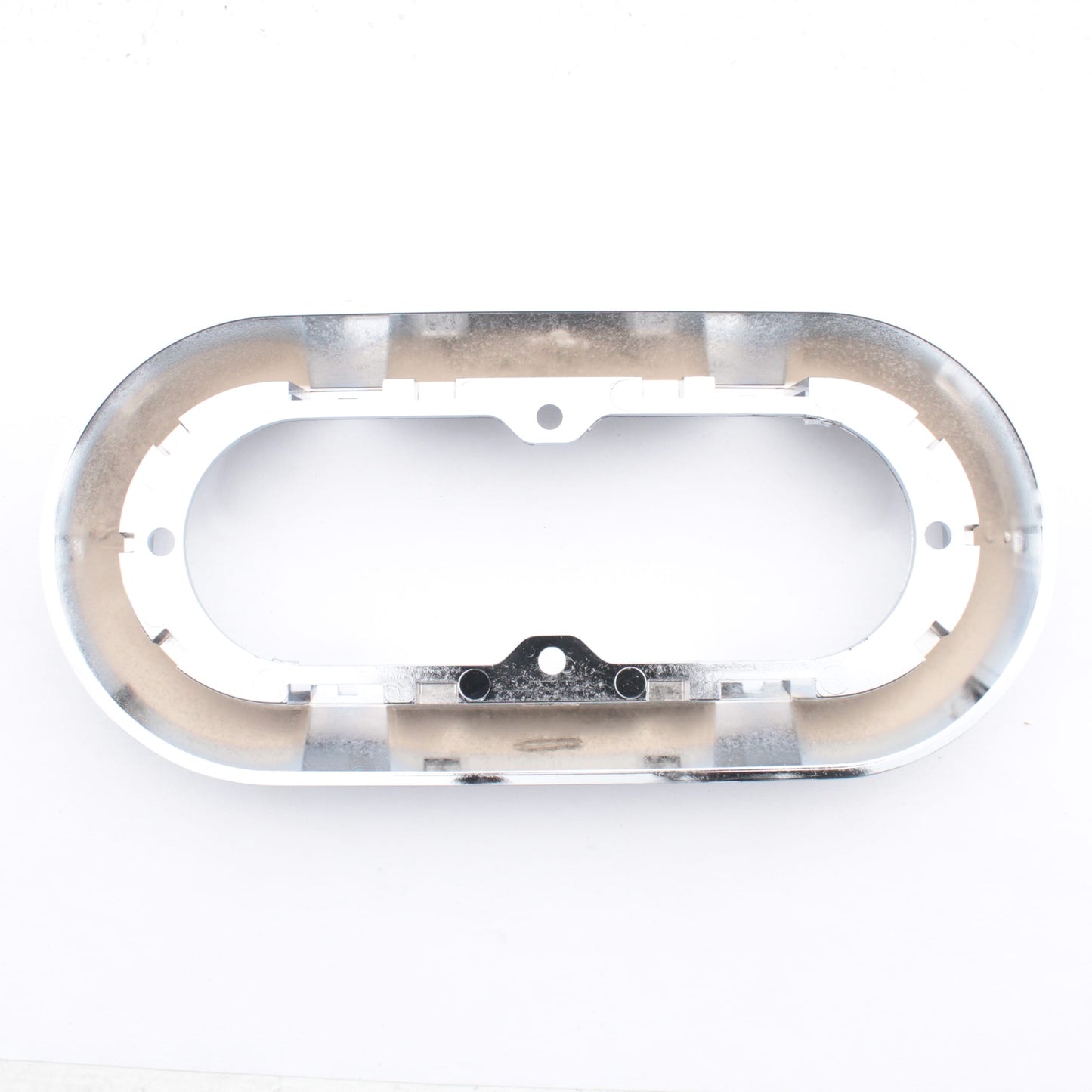 Grote 42153 Chrome ABS Surface Mount Snap-In Flange for 6" Oval Lamps