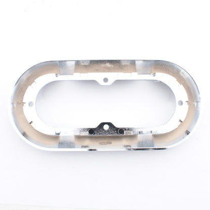 Grote 42153 Chrome ABS Surface Mount Snap-In Flange for 6" Oval Lamps