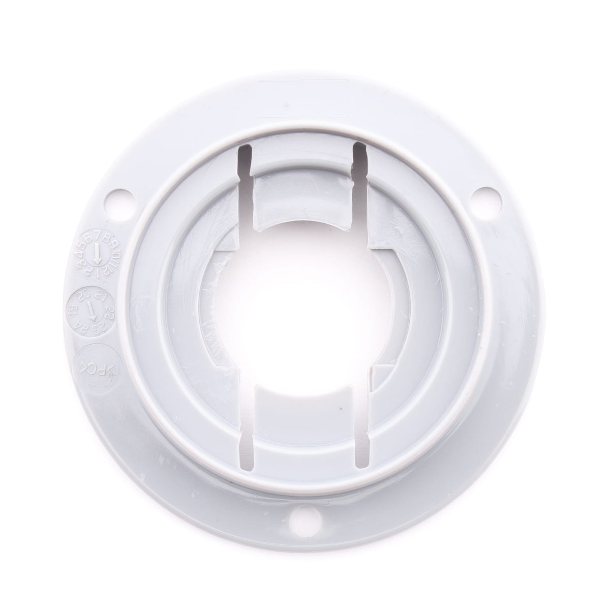 Grote 43150 Gray 2" Mounting Flange for Round Lamp Polycarbonate Theft-Resistant