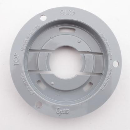 Grote 43160 Gray Theft-Resistant Mtg Flange Pigtail Retention Cap 2-1/2" Round