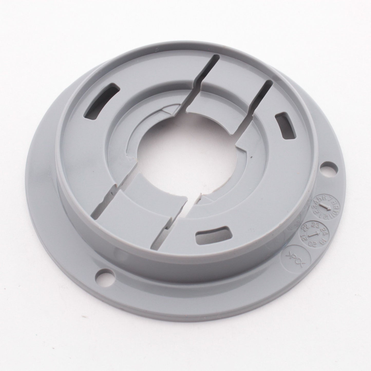 Grote 43160 Gray Theft-Resistant Mtg Flange Pigtail Retention Cap 2-1/2" Round