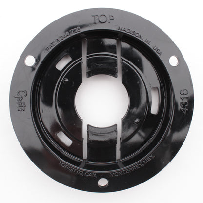Grote 43162 Black 2-1/2" Anti-Theft Plastic Flange for Round Lamps Polycarbonate