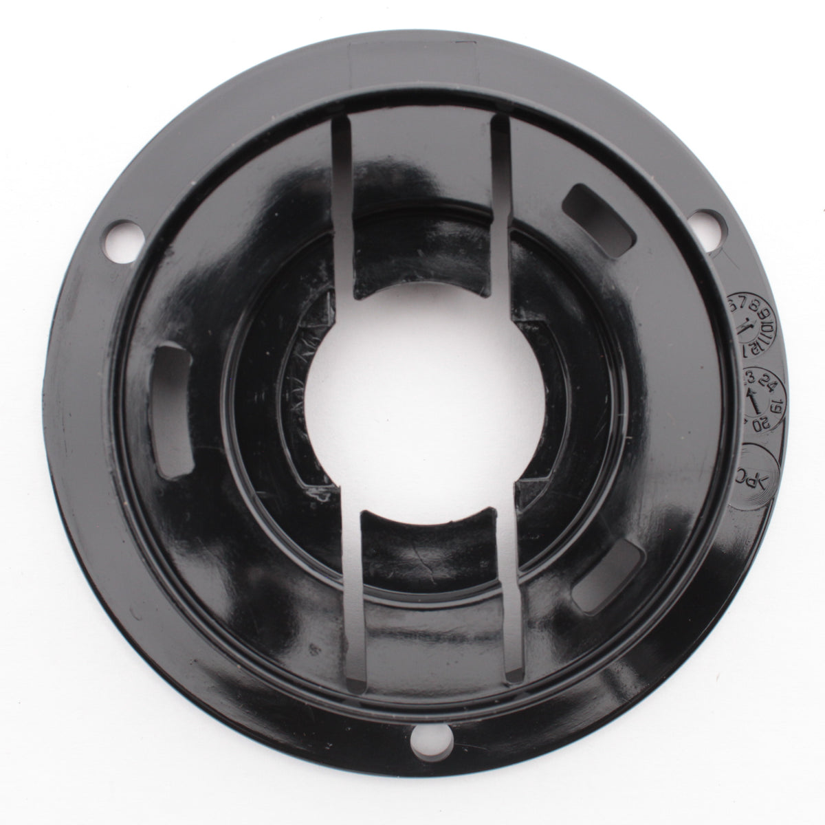 Grote 43162 Black 2-1/2" Anti-Theft Plastic Flange for Round Lamps Polycarbonate