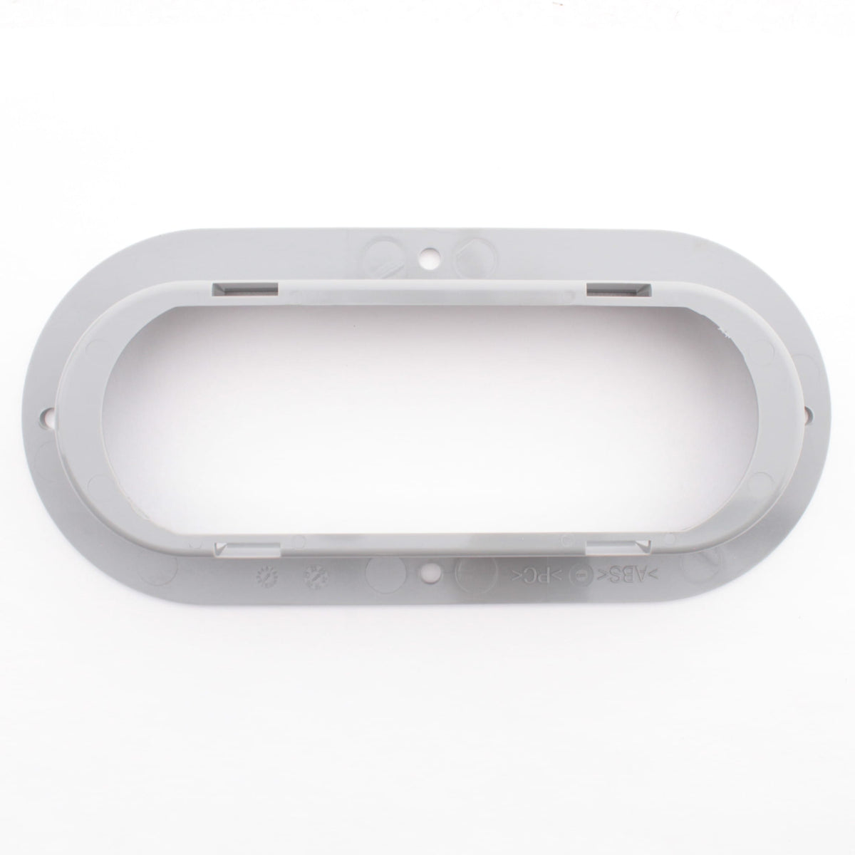 Grote 43220 Gray Theft-Resistant 6" Flange for Oval Lamps Polycarbonate