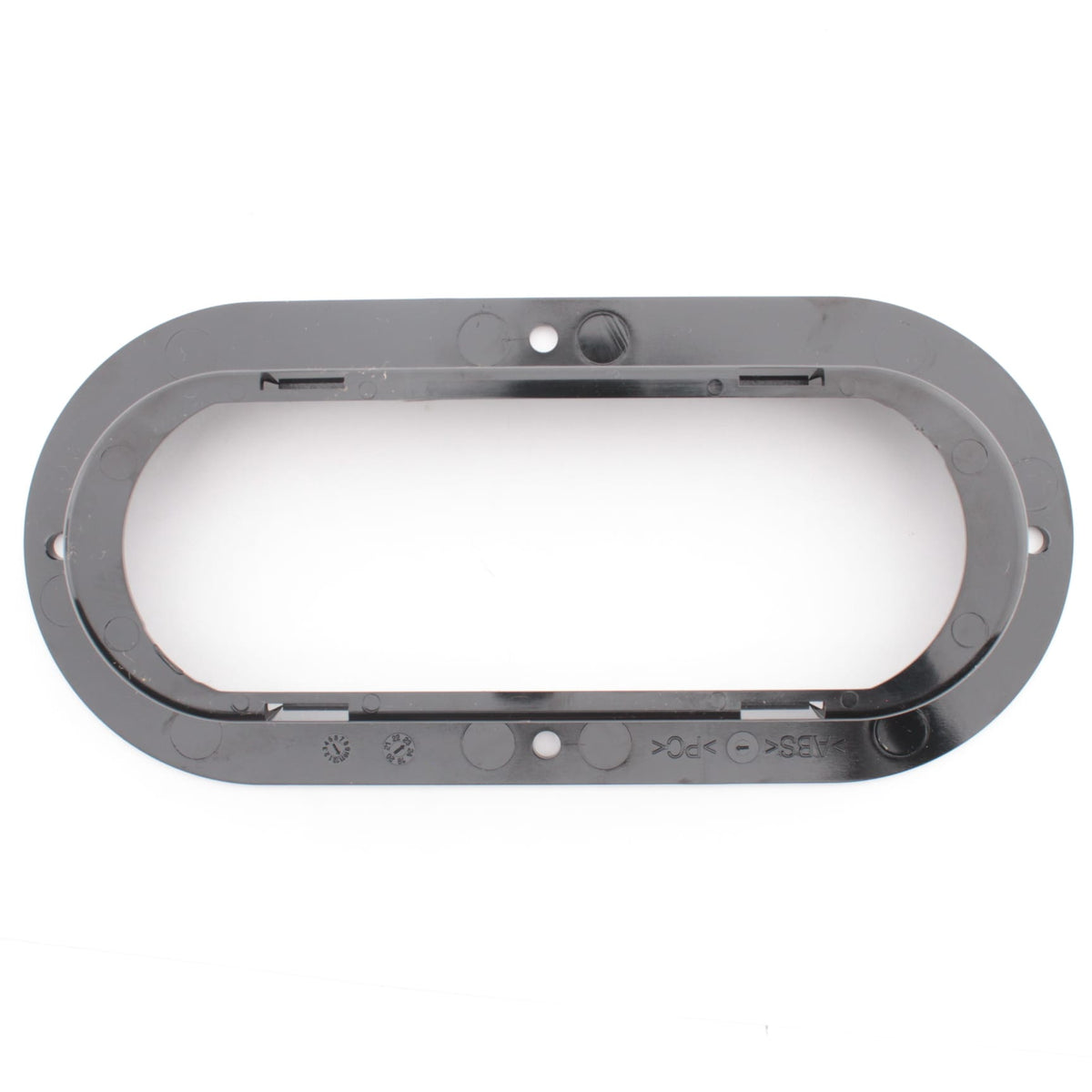 Grote 43222-3 Black 6" Polycarb Flange for Oval Lamp Theft-Resistant Bulk Pack