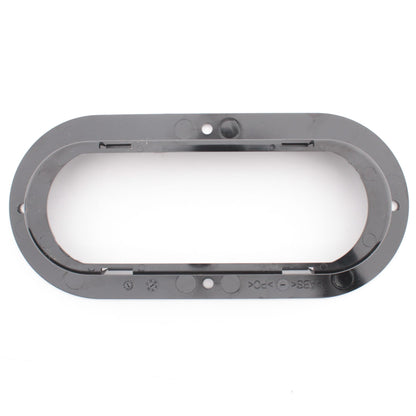 Grote 43222-3 Black 6" Polycarb Flange for Oval Lamp Theft-Resistant Bulk Pack