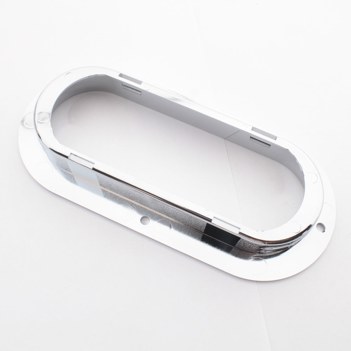 Grote 43222-3 Chrome 6" Flange for Oval Lamp Theft-Resistant Plated ABS