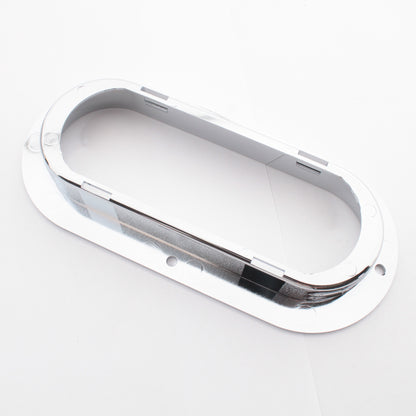 Grote 43222-3 Chrome 6" Flange for Oval Lamp Theft-Resistant Plated ABS