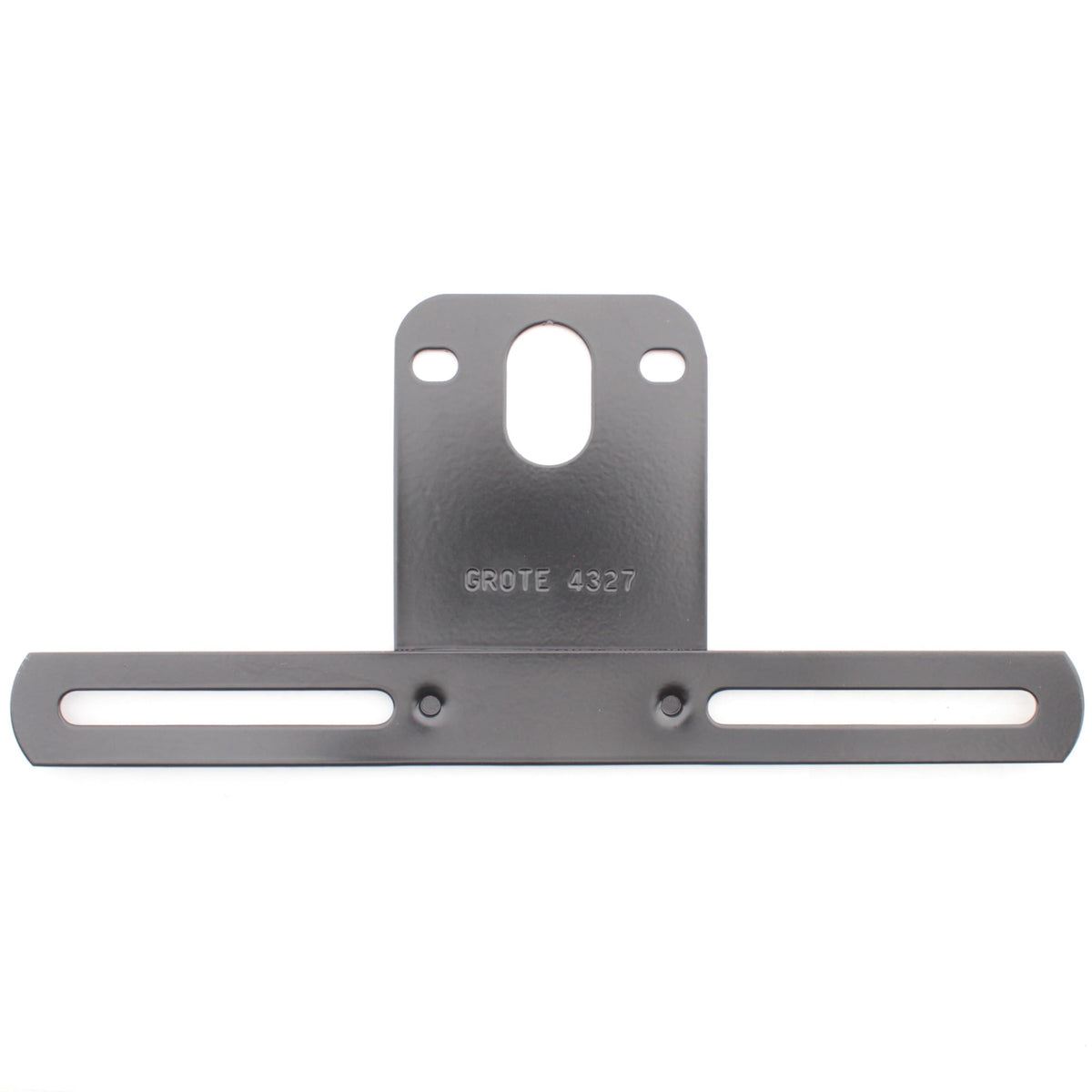 Grote 43272 Black Universal Steel License Plate Bracket Powder-Coated 9-1/2"